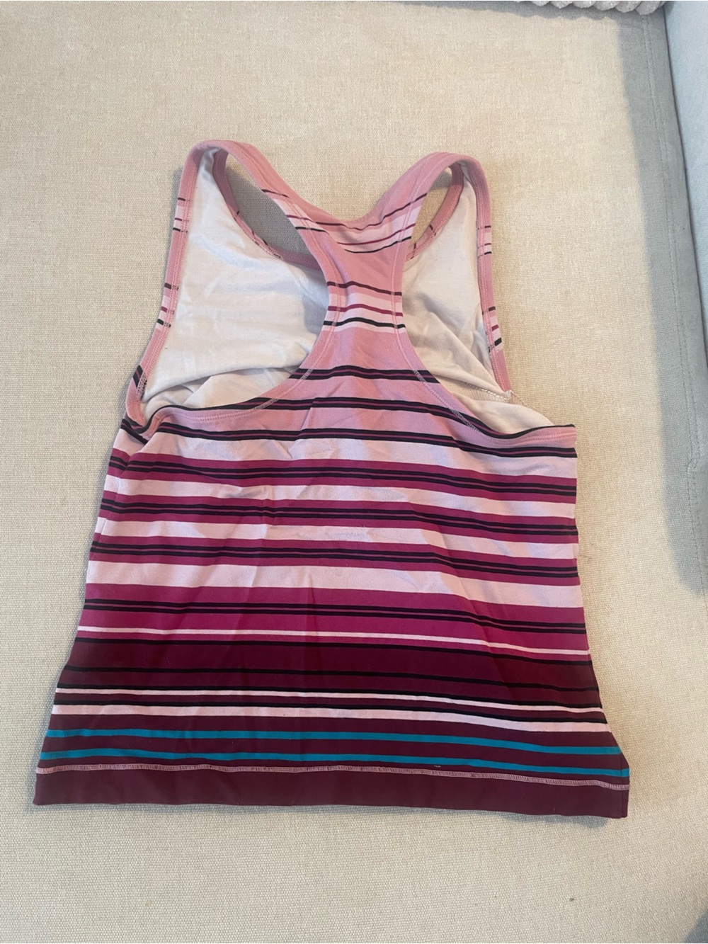 DanSkin Striped Racerback Tank Tops - Multi-Colored - Picture 2 of 4